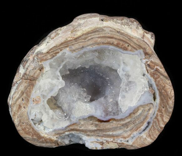 Crystal Filled Dugway Geode (Polished Half) #38871